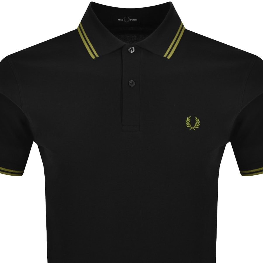Image number 2 for Fred Perry Twin Tipped Polo T Shirt Black