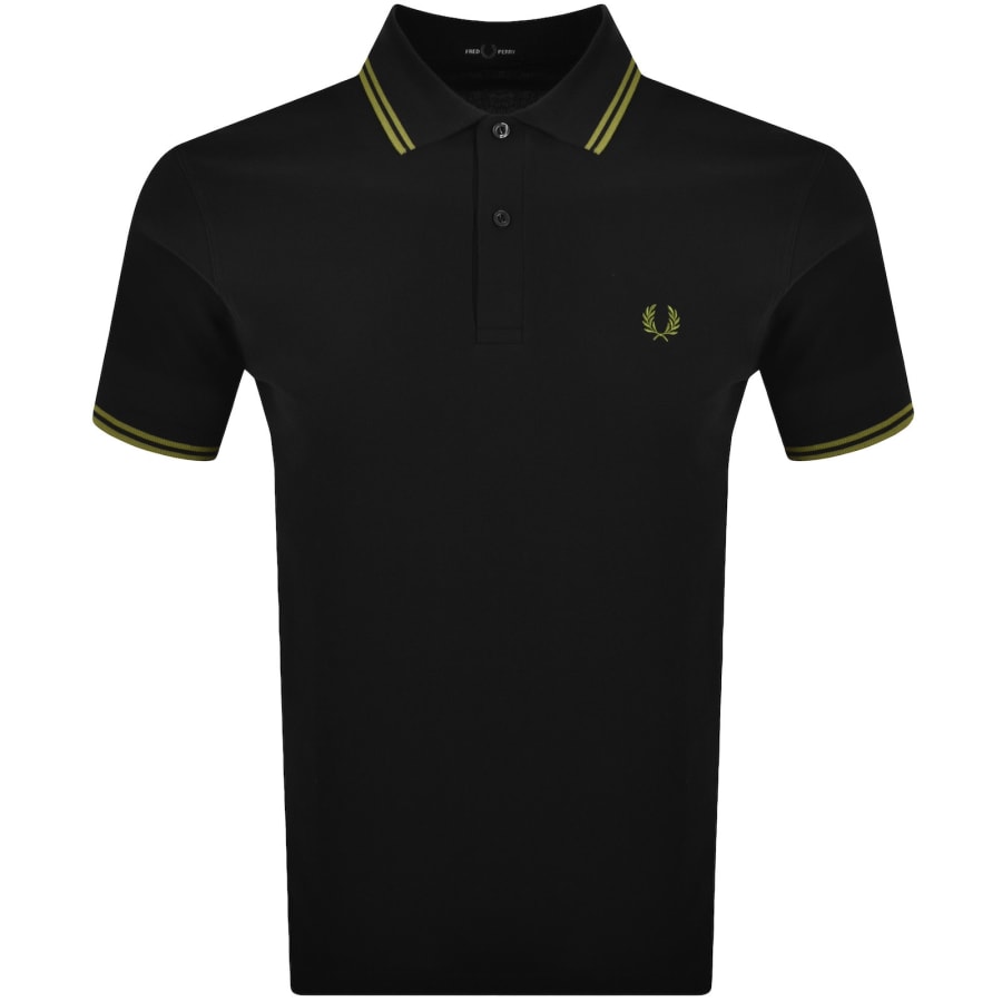 Image number 1 for Fred Perry Twin Tipped Polo T Shirt Black