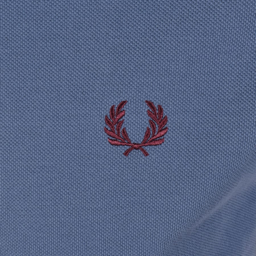 Image number 3 for Fred Perry Twin Tipped Polo T Shirt Ace Blue