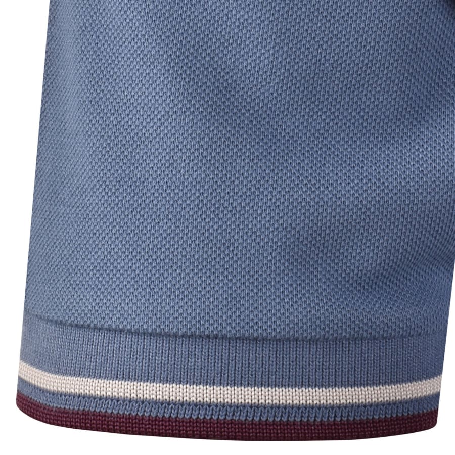 Image number 5 for Fred Perry Twin Tipped Polo T Shirt Ace Blue