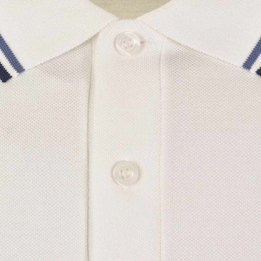 Image number 4 for Fred Perry Twin Tipped Polo T Shirt White