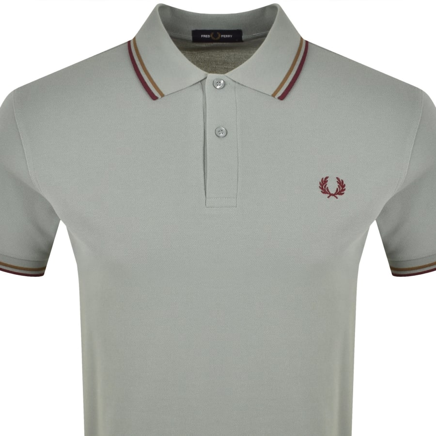 Image number 2 for Fred Perry Twin Tipped Polo T Shirt Blue
