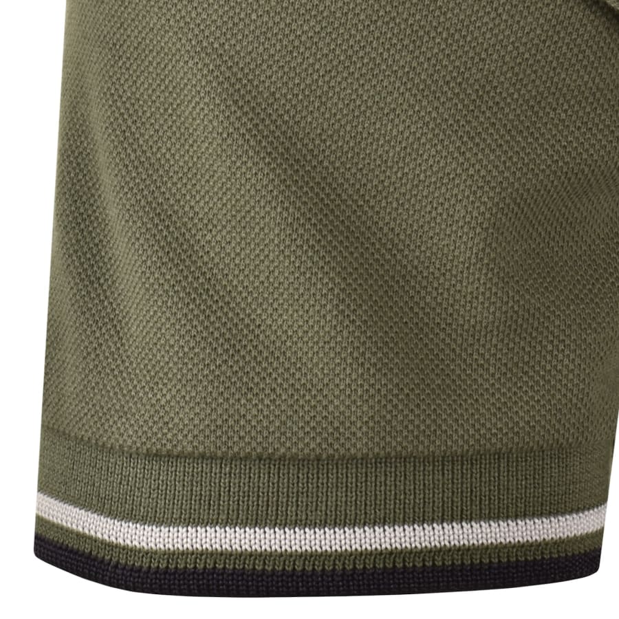Image number 5 for Fred Perry Twin Tipped Polo T Shirt Green