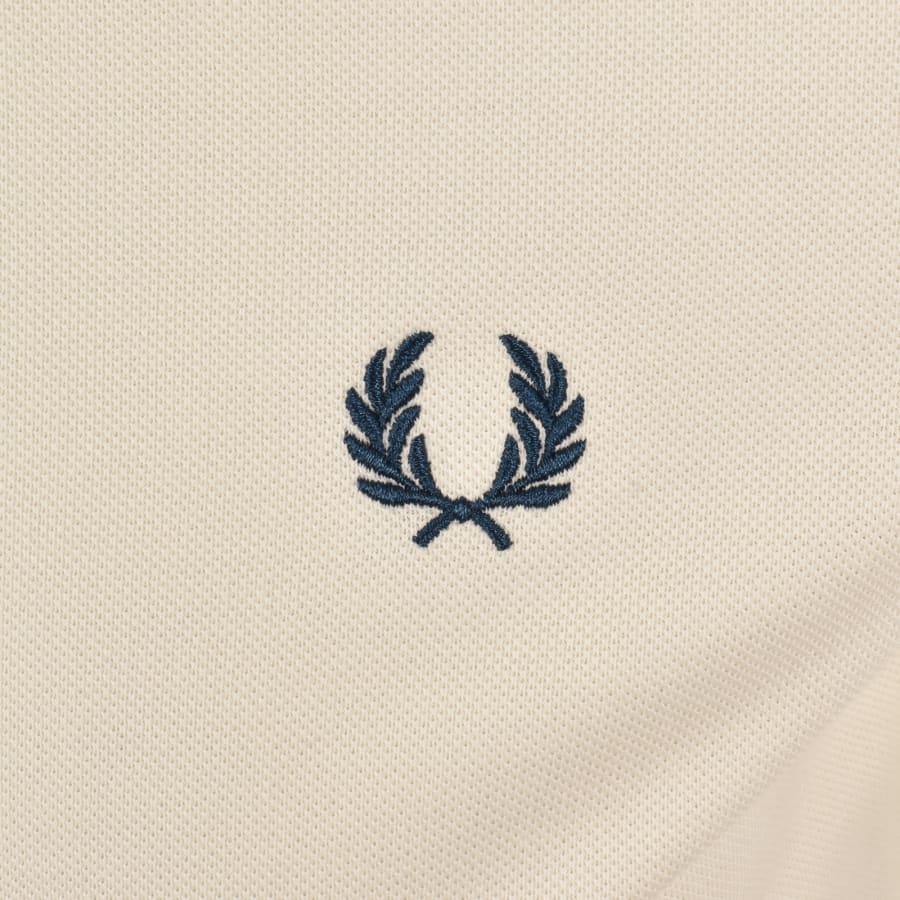 Image number 3 for Fred Perry Twin Tipped Polo T Shirt Cream