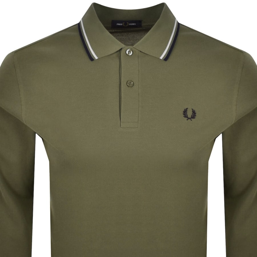 Image number 2 for Fred Perry Twin Tipped Polo T Shirt Green