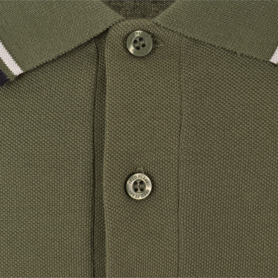 Image number 4 for Fred Perry Twin Tipped Polo T Shirt Green