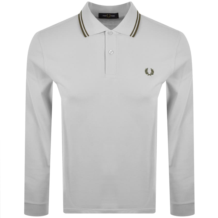 Image number 1 for Fred Perry Twin Tipped Polo T Shirt Grey