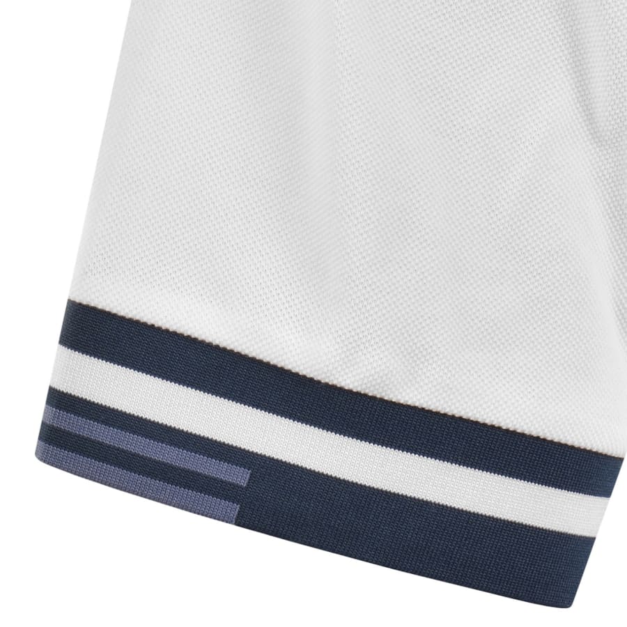 Image number 5 for Fred Perry Abstract Tipped Polo T Shirt White