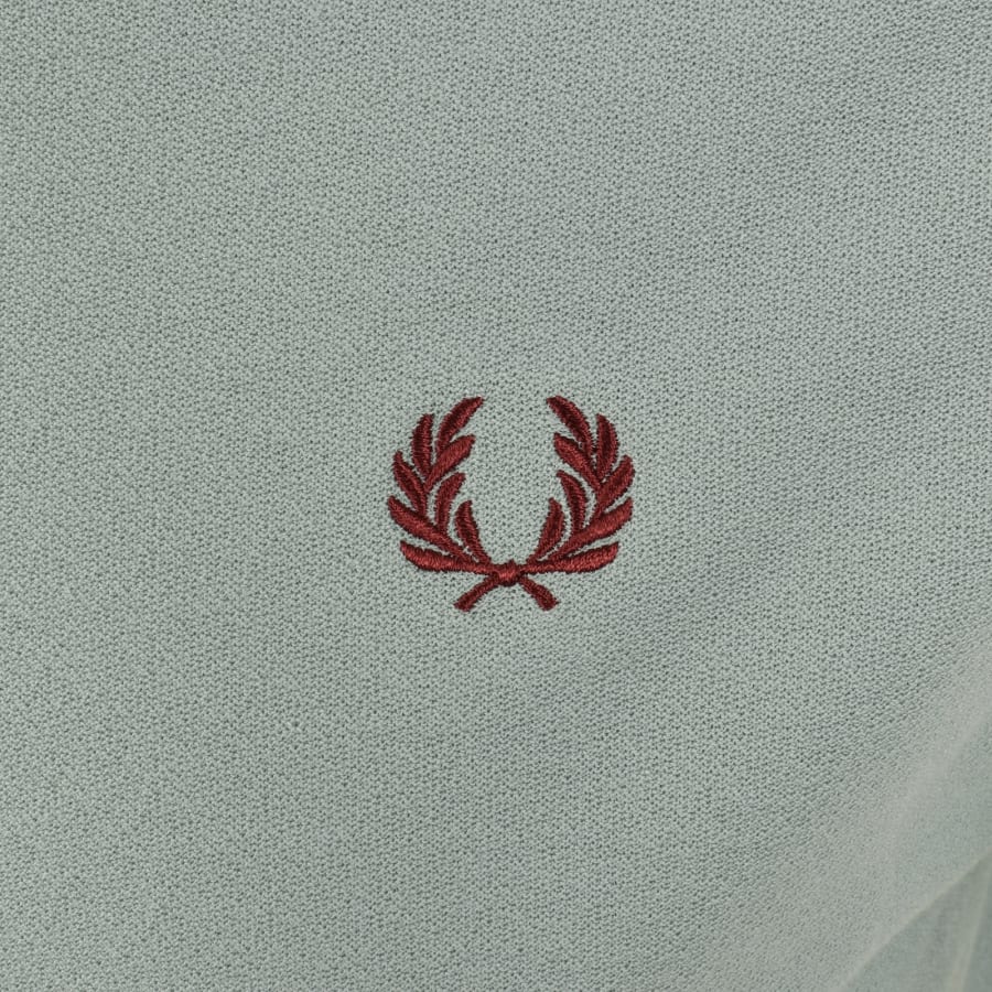 Image number 3 for Fred Perry Crepe Pique Polo T Shirt Blue