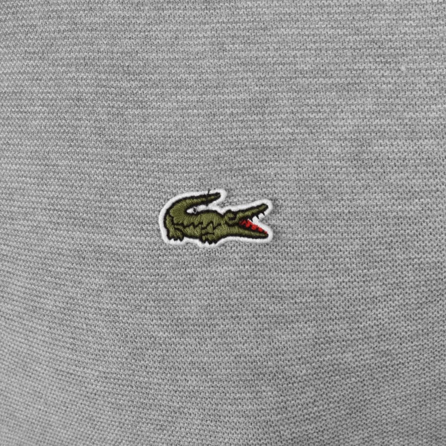 Image number 3 for Lacoste Knit Polo T Shirt Grey