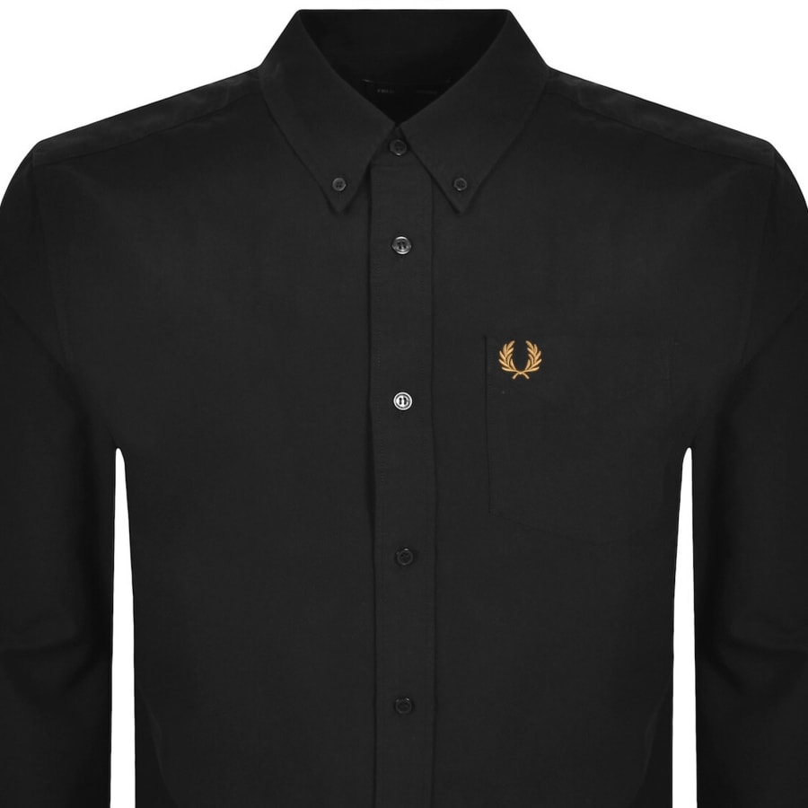 Image number 2 for Fred Perry Oxford Shirt Black