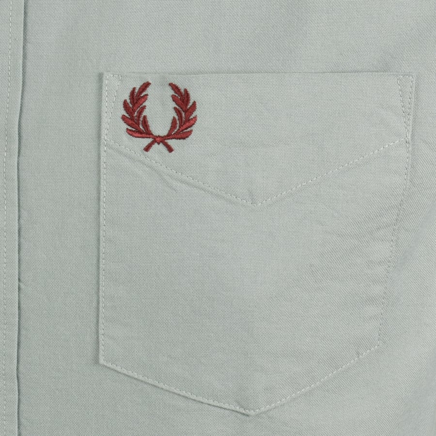 Image number 3 for Fred Perry Oxford Shirt Silver Blue