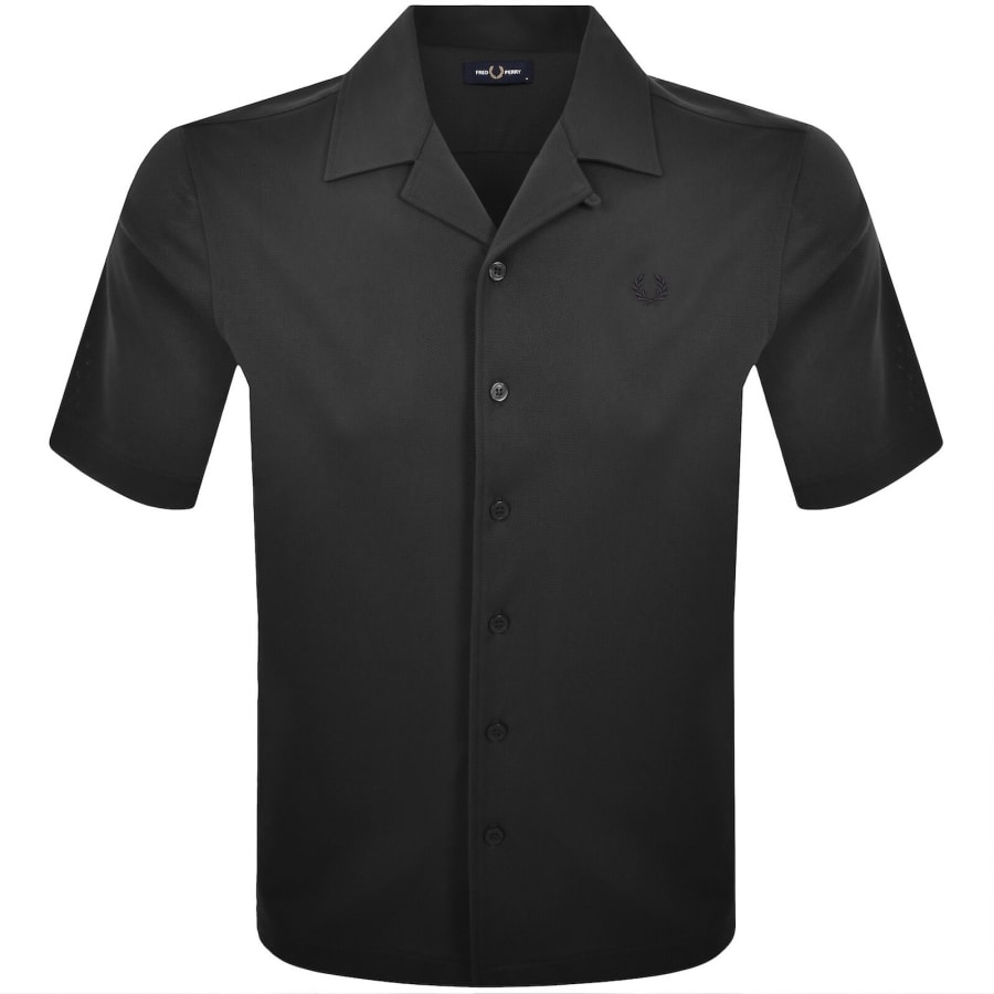 Image number 1 for Fred Perry Revere Coller Shirt Anchor Grey
