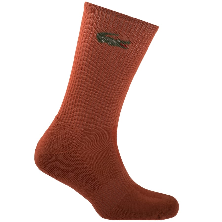 Image number 2 for Lacoste 6 Pack Sport Crew Socks Multi