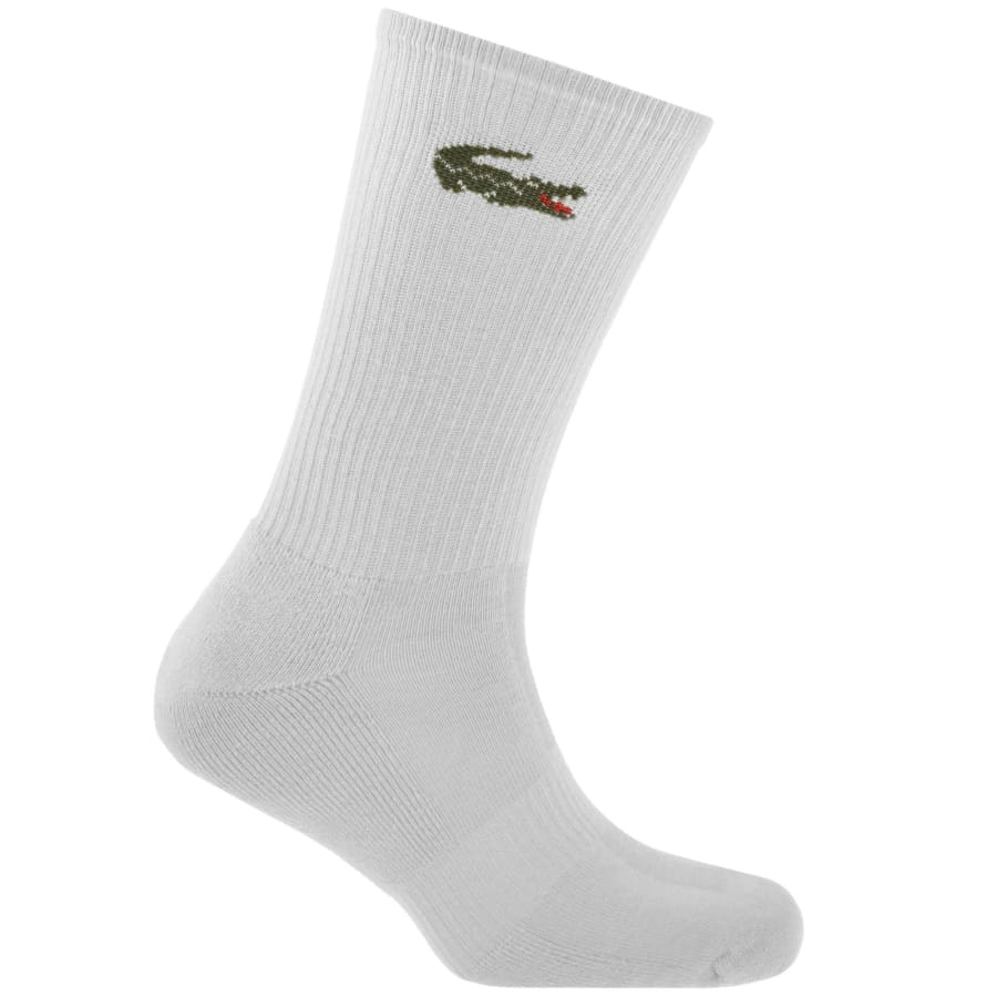 Image number 3 for Lacoste 6 Pack Sport Crew Socks Multi