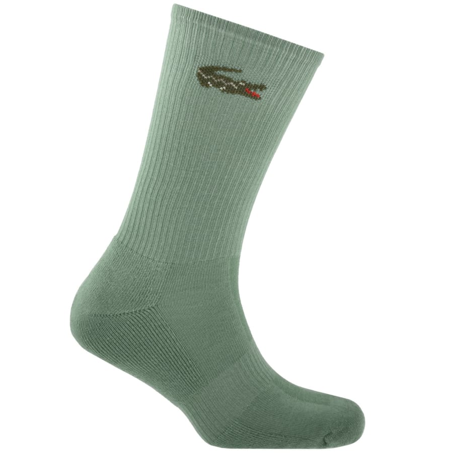 Image number 5 for Lacoste 6 Pack Sport Crew Socks Multi