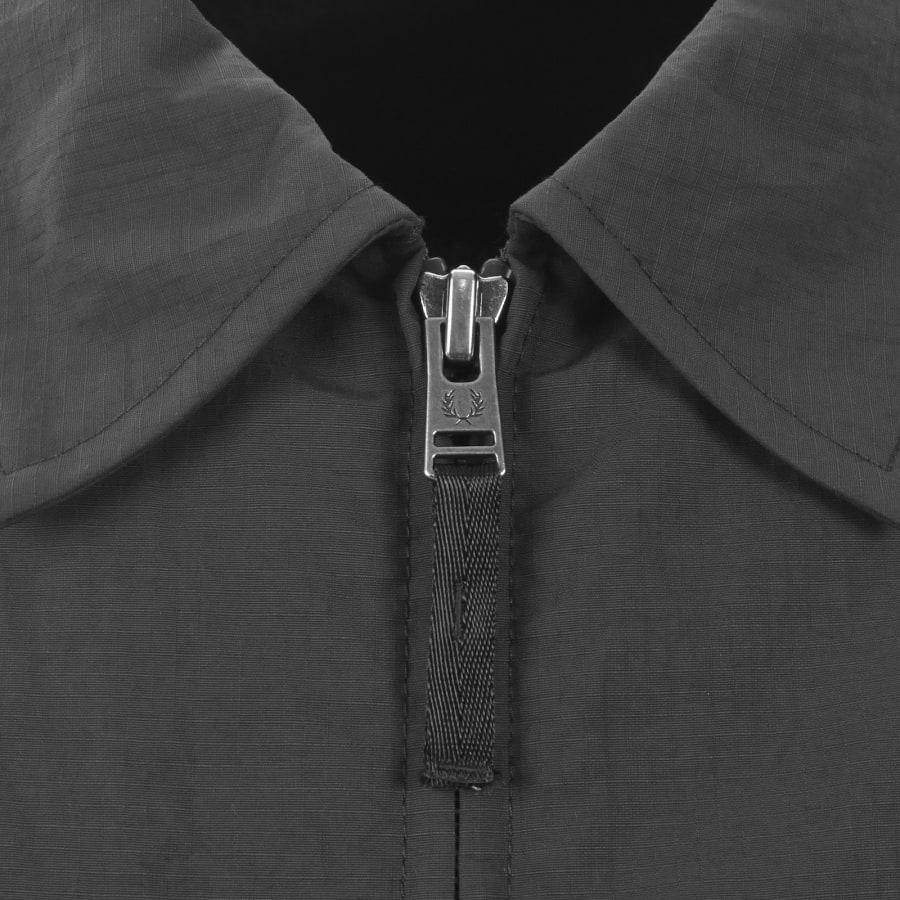Image number 4 for Fred Perry Ripstop Pocket Overshirt Grey