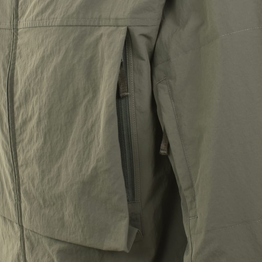 Image number 4 for Fred Perry Boxy Hooded Jacket Green