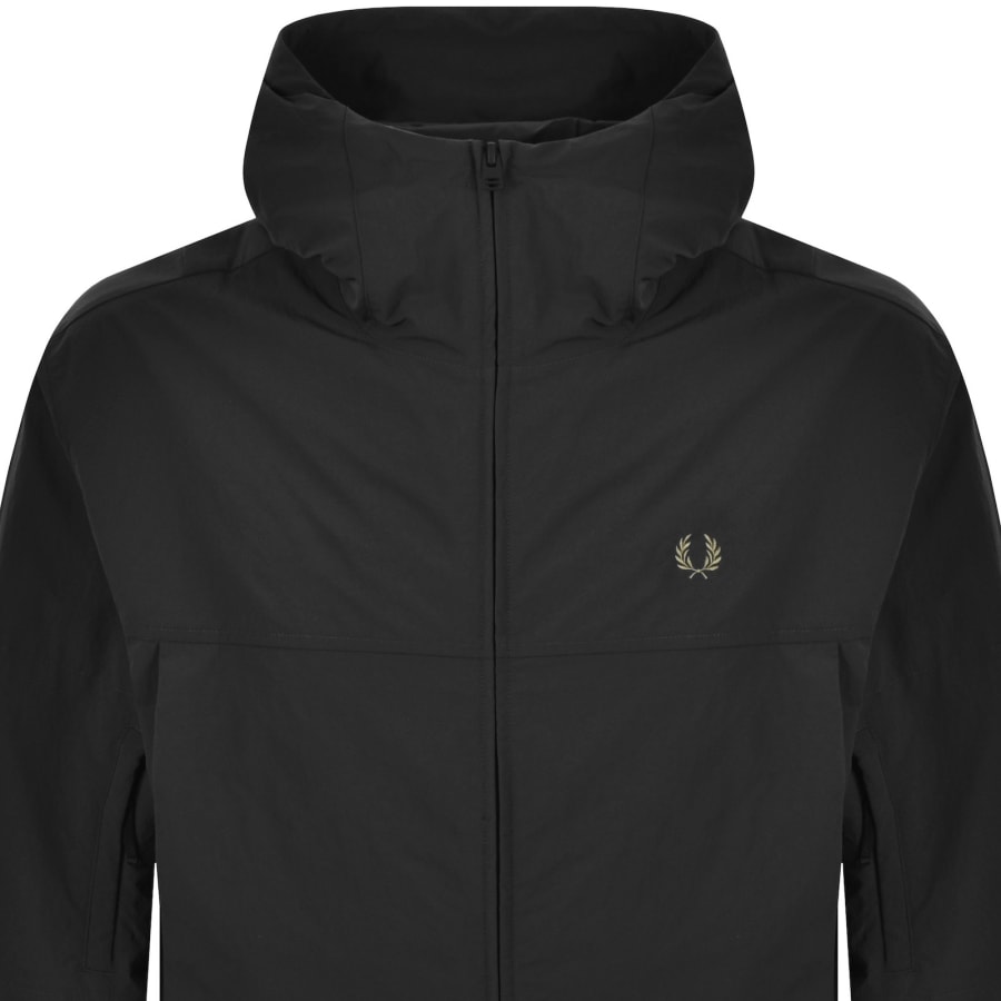 Image number 2 for Fred Perry Boxy Hooded Jacket Black