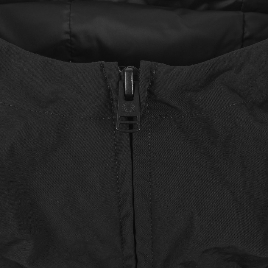 Image number 5 for Fred Perry Boxy Hooded Jacket Black