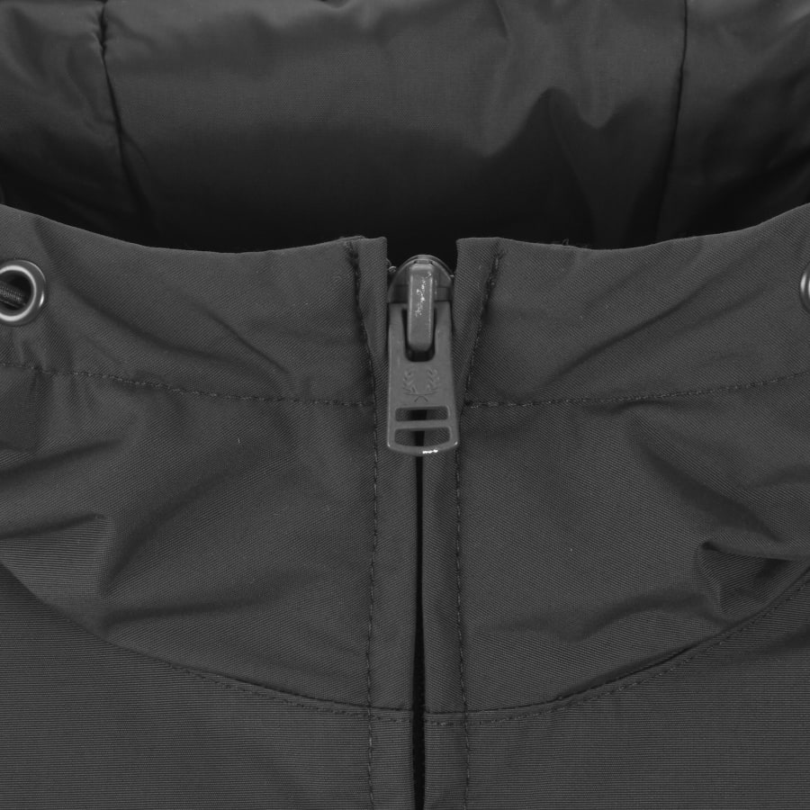 Image number 4 for Fred Perry Brentham Hooded Jacket Grey