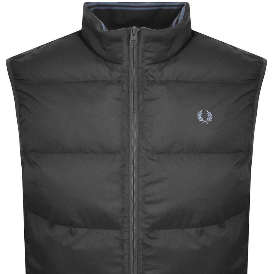 Image number 2 for Fred Perry Insulated Gilet Anchor Grey