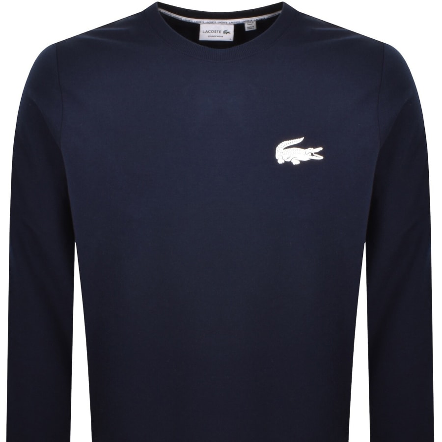 Image number 2 for Lacoste Loungewear Sweatshirt Navy
