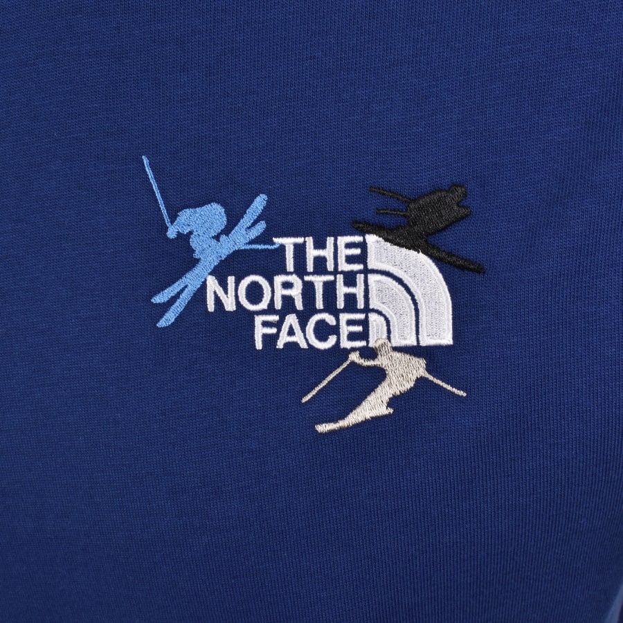 Image number 3 for The North Face Piste Embroidered T Shirt Blue