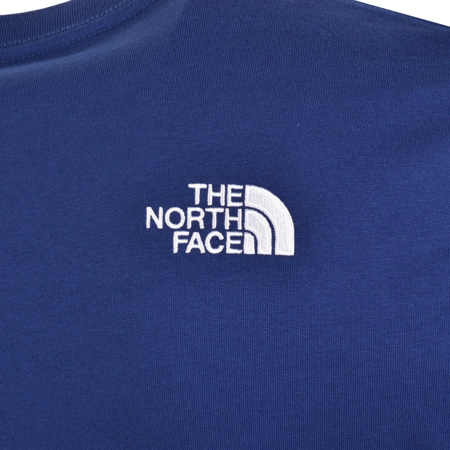 Image number 4 for The North Face Piste Embroidered T Shirt Blue