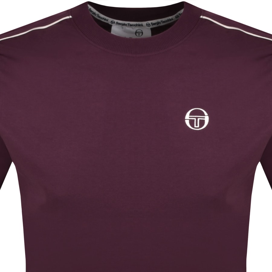 Image number 2 for Sergio Tacchini Tresca T Shirt Red