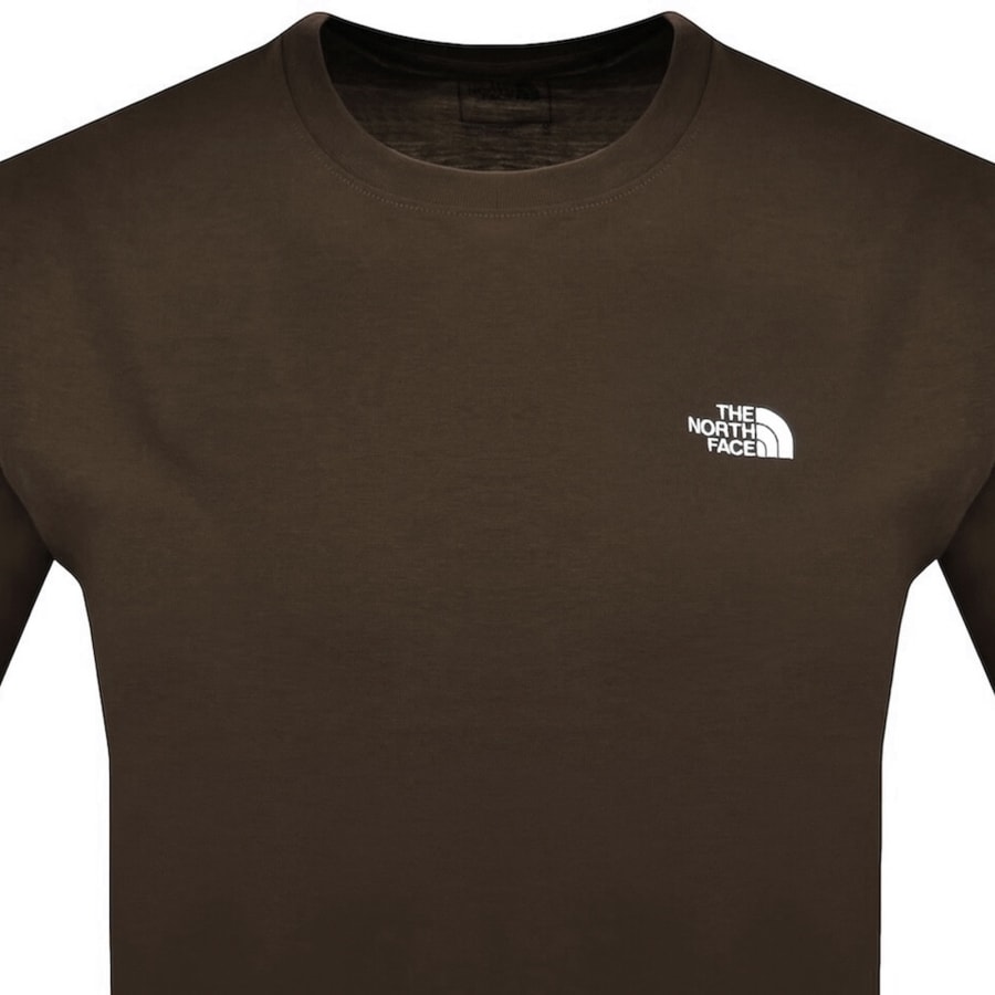 Image number 2 for The North Face Evolution T Shirt Brown