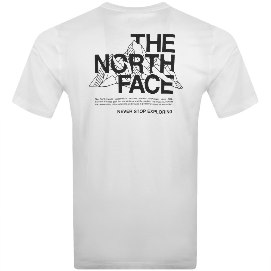Image number 5 for The North Face Mountain Sketch T Shirt White