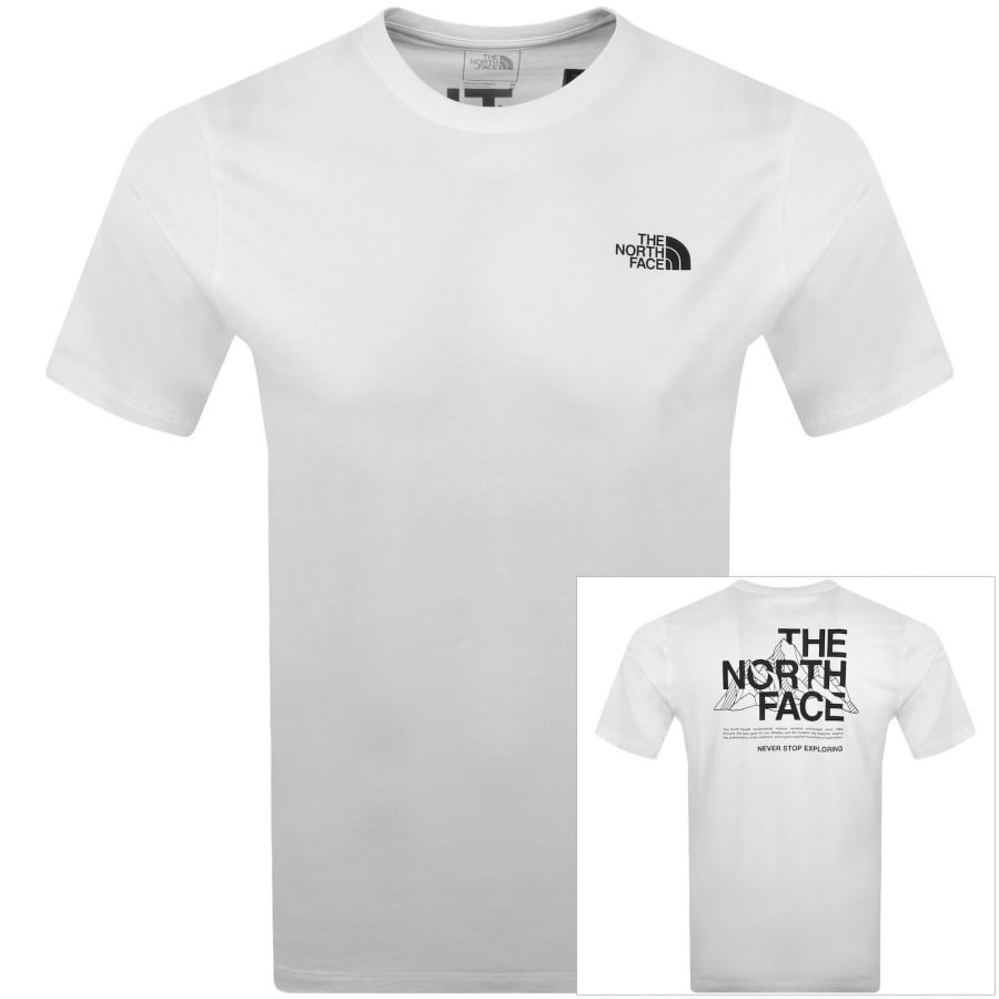 Image number 1 for The North Face Mountain Sketch T Shirt White