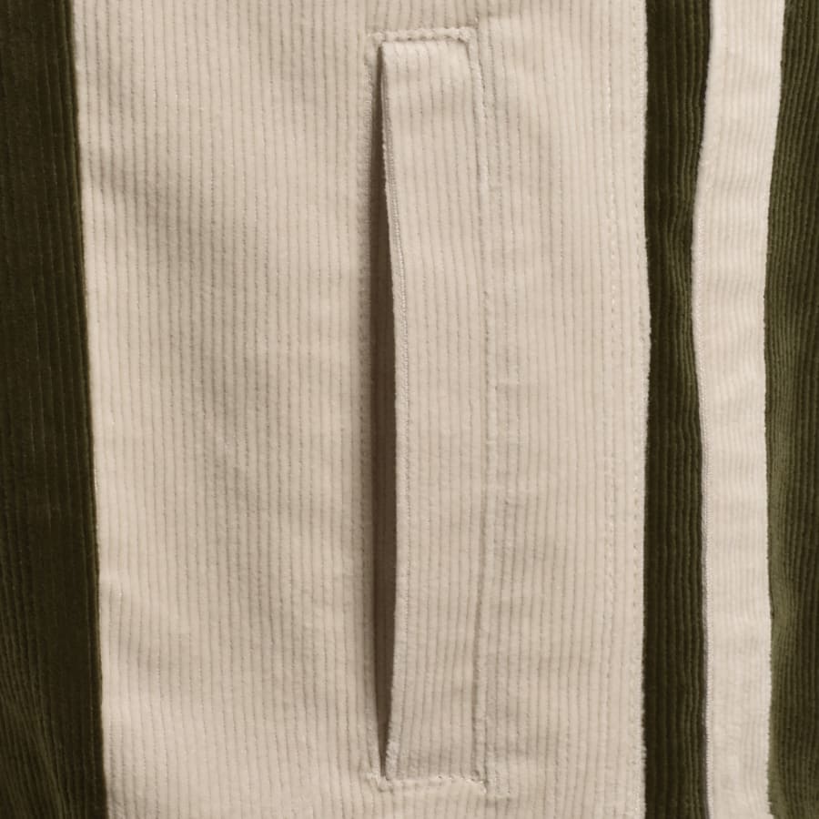 Image number 5 for Sergio Tacchini Corduroy Track Jacket Green