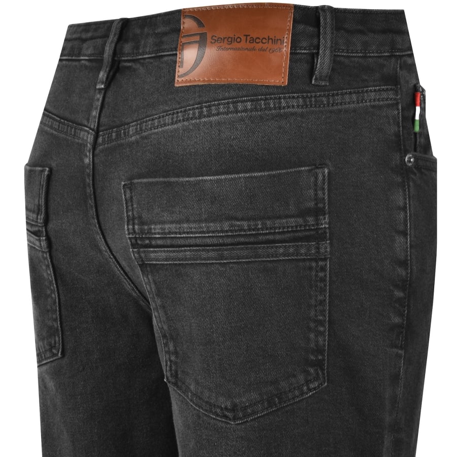 Image number 4 for Sergio Tacchini Silvano Slimline Jeans Black