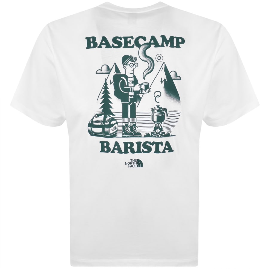 Image number 5 for The North Face Barista Relaxed Fit T Shirt White