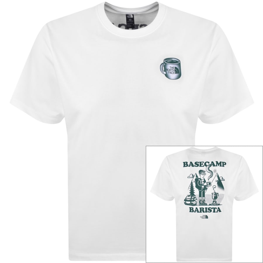 Image number 1 for The North Face Barista Relaxed Fit T Shirt White