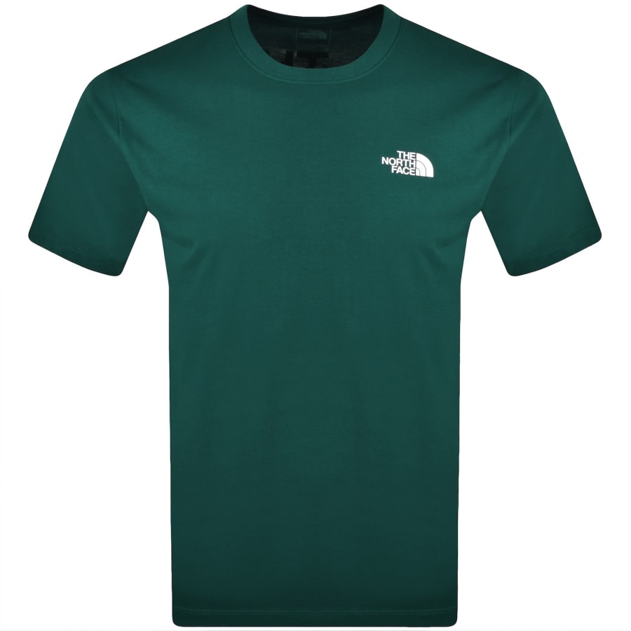 Image number 2 for The North Face Mountain Sketch T Shirt Green
