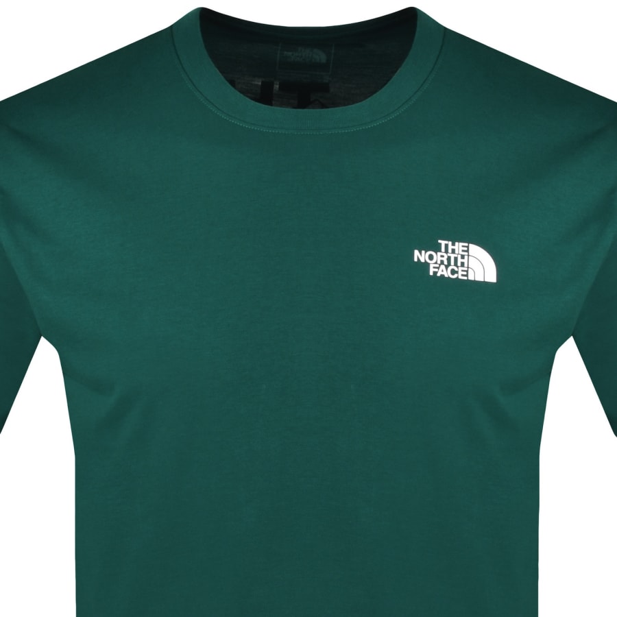 Image number 3 for The North Face Mountain Sketch T Shirt Green