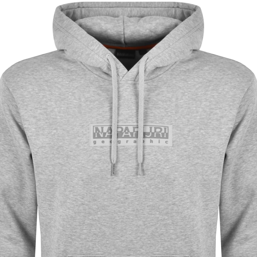 Image number 2 for Napapijri B Box Logo Hoodie Grey