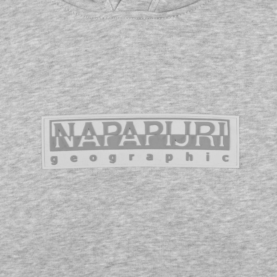 Image number 3 for Napapijri B Box Logo Hoodie Grey