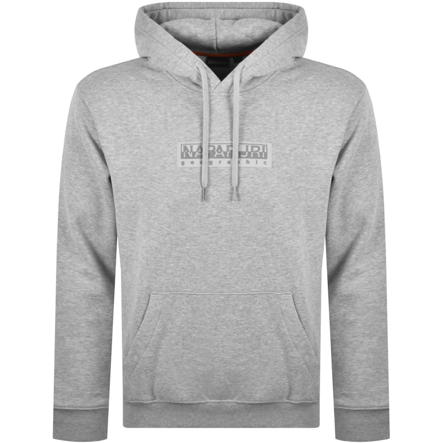 Image number 1 for Napapijri B Box Logo Hoodie Grey