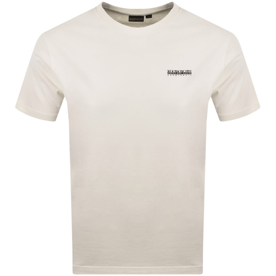 Image number 2 for Napapijri Short Sleeve T Shirt Off White