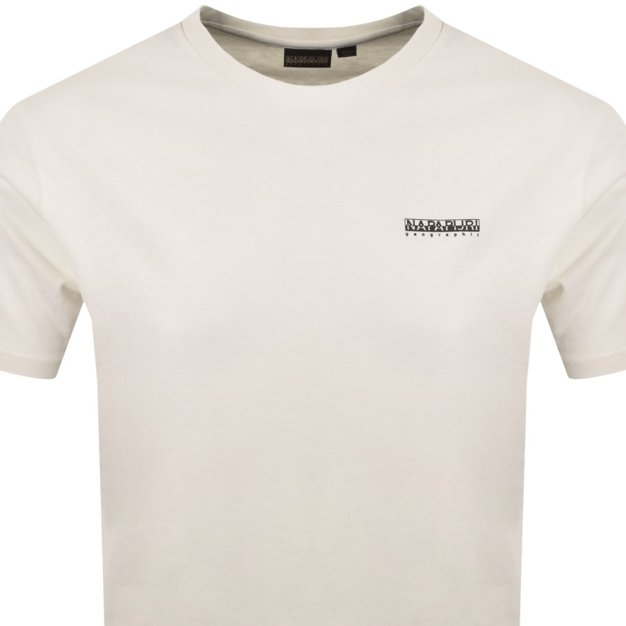 Image number 3 for Napapijri Short Sleeve T Shirt Off White