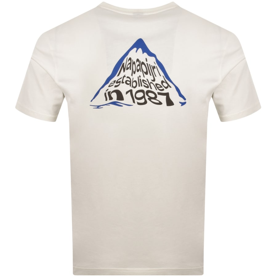 Image number 5 for Napapijri Short Sleeve T Shirt Off White