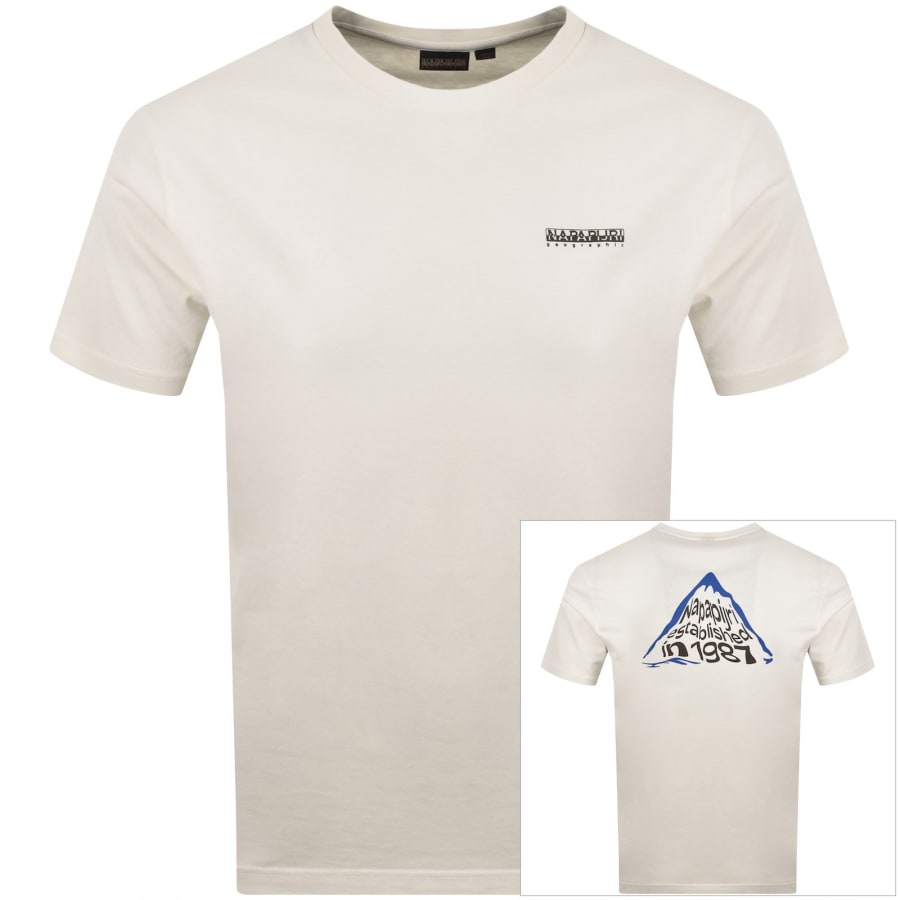 Image number 1 for Napapijri Short Sleeve T Shirt Off White
