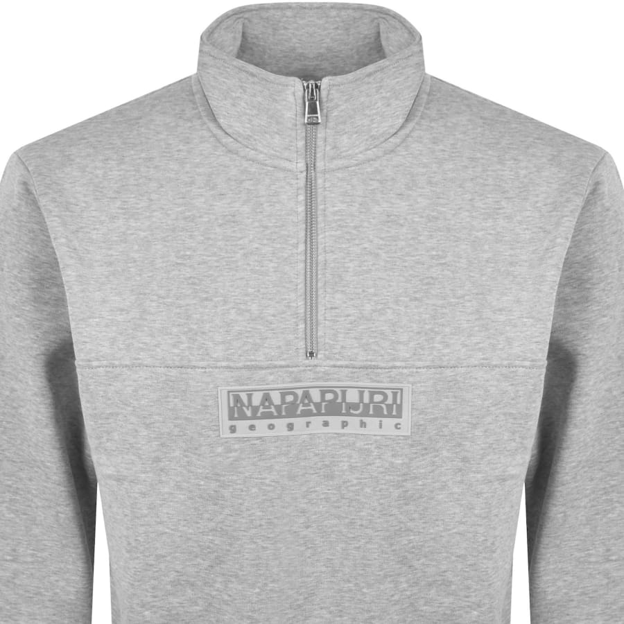 Image number 2 for Napapijri B Box Logo Sweatshirt Grey