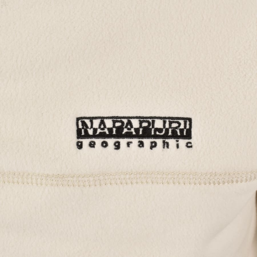 Image number 3 for Napapijri Dergana Half Zip Sweatshirt Beige
