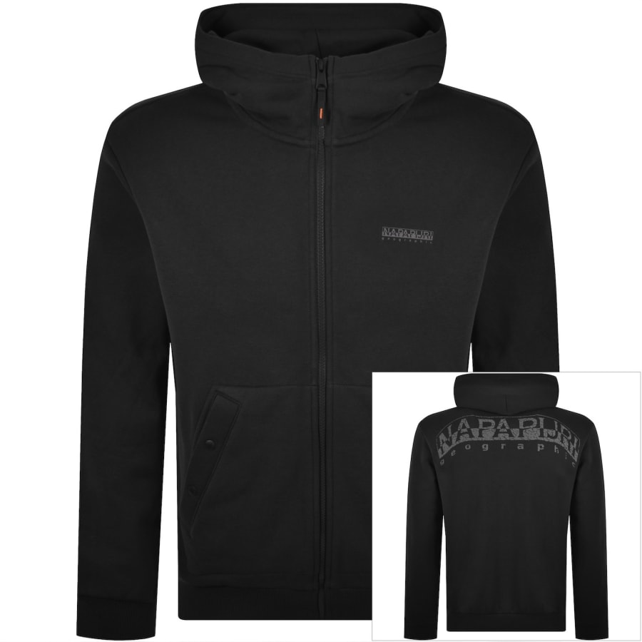Image number 1 for Napapijri B Yourte Full Zip Hoodie Black