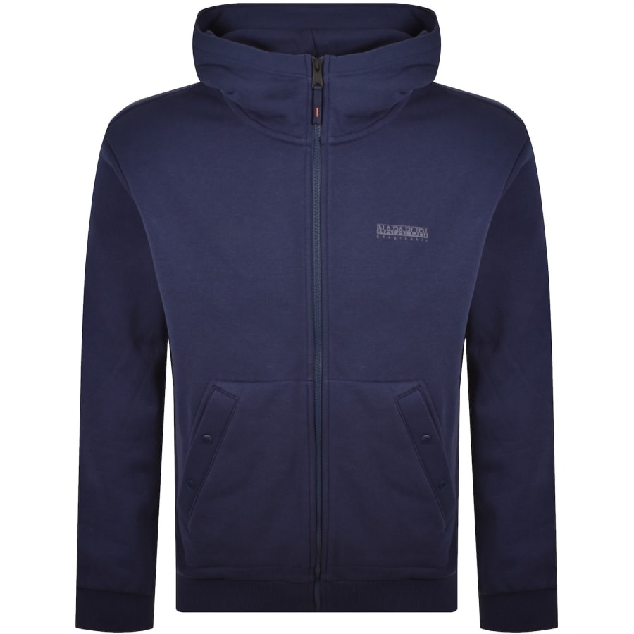 Image number 2 for Napapijri B Yourte Full Zip Hoodie Navy